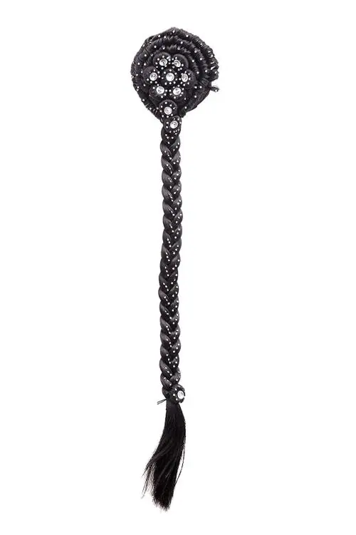 Buy Navmav Black Synthetic Long Braided Artificial Juda Choti (Girls