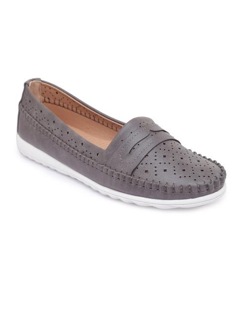 Ceriz Irina Grey Loafers