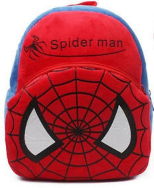 Pocket Whole Red Polyester, Cotton School Bag