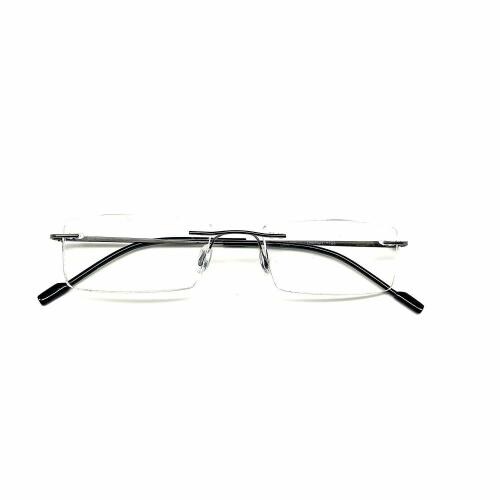 Opticalskart Premium Bluecut Spectacles With Anti glare Blue Ray Cut Block Glasses Zero Power for Eye Protection from Computer Tablet Laptop Mobile Eyeglasses Make In india (Rimless)