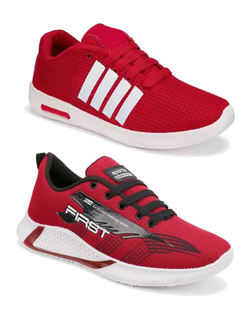 Axter Combo Pack of 2 Pair of Multicolor Shoes For Men