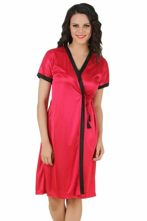 Buy Fasense Women Satin Sleepwear & Nightwear Babydoll Slip Set Online