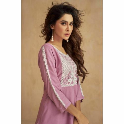 FAYKA new modern dress for womens onion emb || onion emb-Size-L