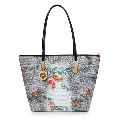 ESBEDA Grey Color Crocodile Pattern Printed Handbag For Women