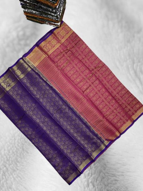 Buy Ethnic Odisha Handloom Women Pink Striped Pure Silk Kanjivaram Saree Online at Best Prices