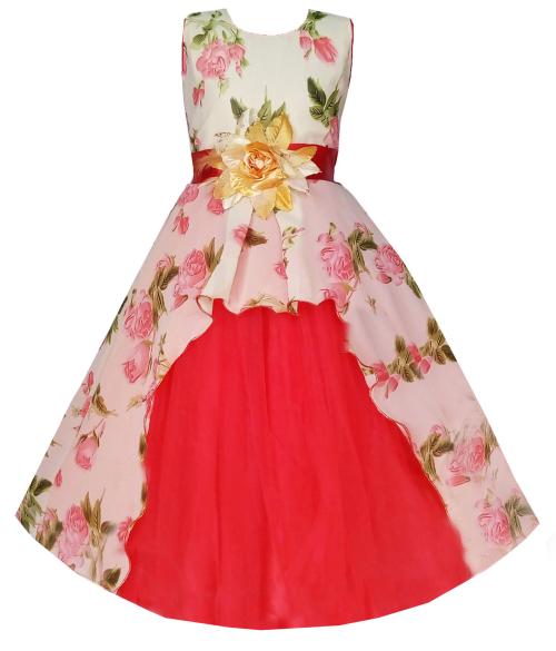 My Lil Princess Girls Cute Pastel Red Dress for Girls
