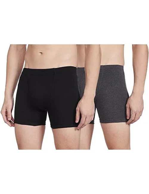 Human Clothes Men Solid Trunks (Pack of 2)