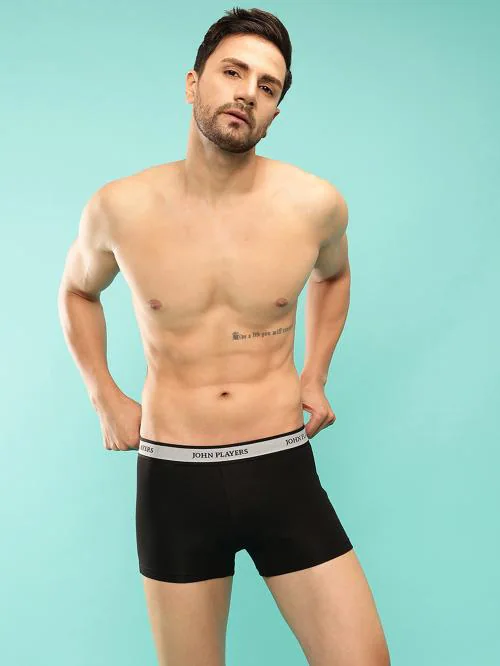 John Players Classic Cotton Trunk in Black