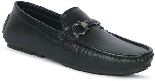 Aadi Black Loafers Men
