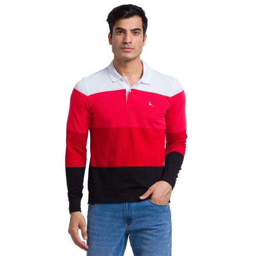 Parx Men Regular Fit 100% Cotton Polo T-shirt