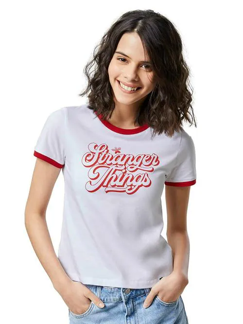 The Souled Store Women Multicolor Printed Cotton T-Shirts