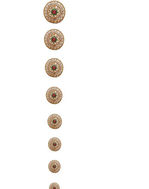 Buy Vaghbhatt Multicolor Metal Southern Bling Hair Choti Jadai Billai