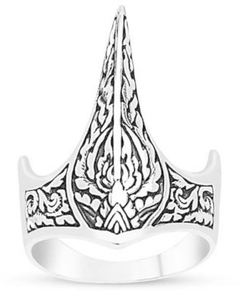 SILVOSWAN Platinum Plated Metal Ertugrul Gazi Rings Men and Women, size 14