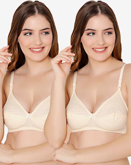 Bodycare cotton wirefree convertible straps comfortable non padded bra-1510SS