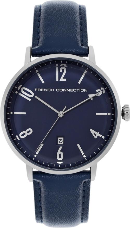French Connection Analog Blue Dial Blue Strap Watch For Men