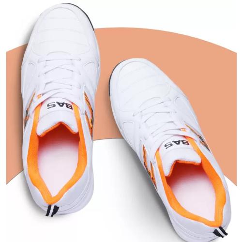 Buy BAS 001 MEN'S CRICKET SHOES, LIGHT WEIGHT(WHITEORANGE) Online at Best Prices in India