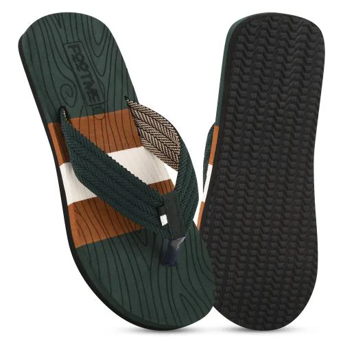FOOTME |Anti-Skid|Ultra-lightweight|Premium Embossed|SuperSoft Cushioning|All Seasons|Trendy|Slippers Flip Flops