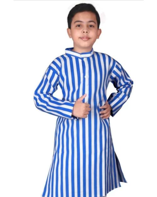 DigiMart Boys Festive & Party Kurta and Churidar Set  (Blue Pack of 1)
