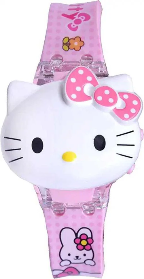 Piraso Digital Multicolor Dial Multicolor Strap Watch For Girls