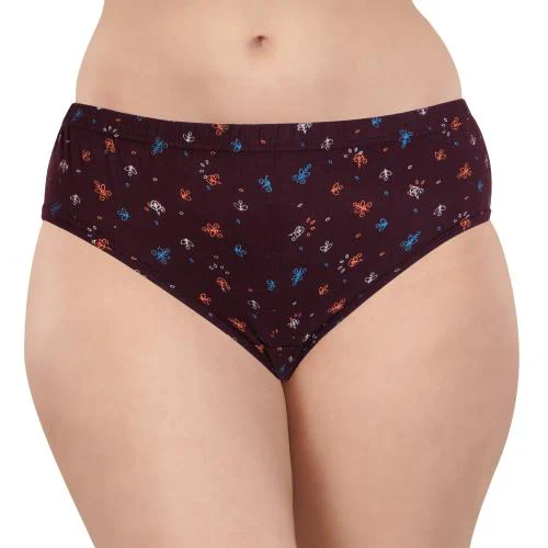 S.P.G. SONALI PRINT PANTIES Hipster Cotton Stretch | Printed Underwear | Panties tor Women | Daily Use | Ultra-Soft Waist Elastic | For Women and Girls90 CM Pack of 5