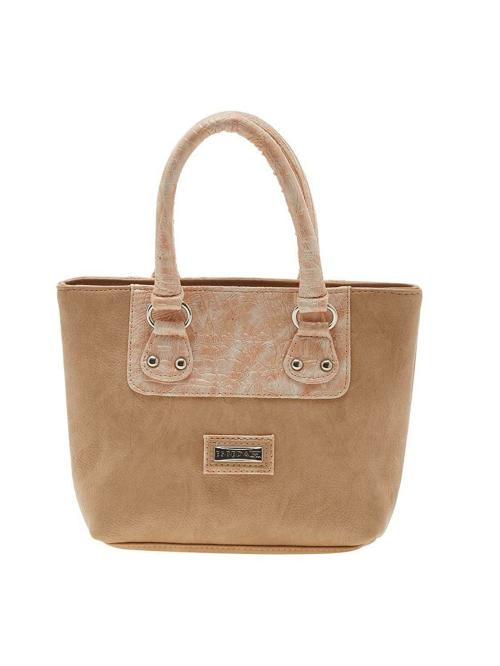 ESBEDA Beige Solid Pu Synthetic Material Handbag For Women (CD260717)
