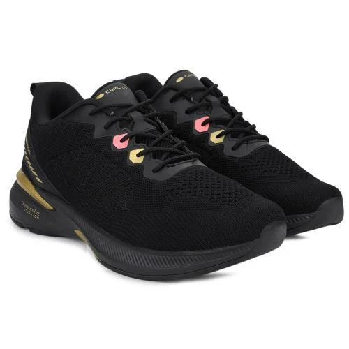 Campus SAHARA Black Men's Running Shoes