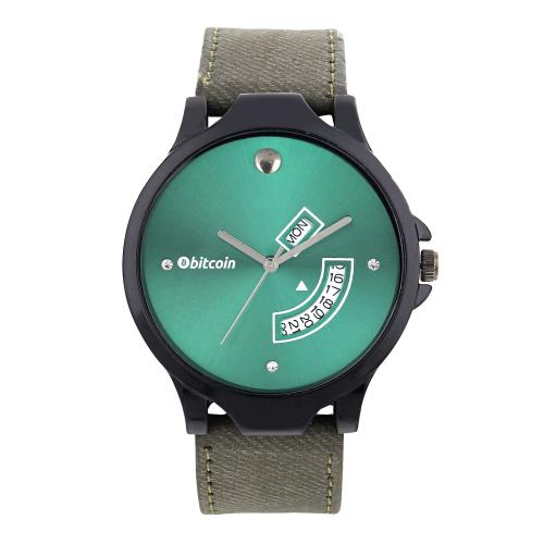 BITCOIN Wrist Watch For Men With Day & Date Indicator