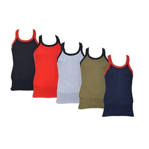 Neoteric Men's Premium Cotton Bodybuilding Tank Top Gym Vests,Multi Color(pack of 5)(75cm)