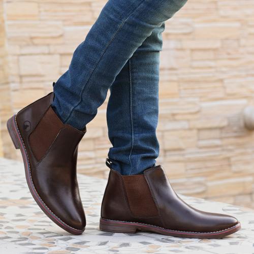 Rising wolf brown mens boot