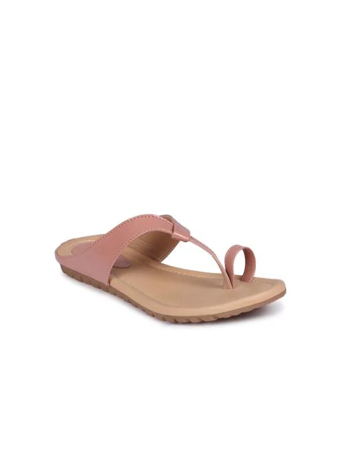 Picktoes Women Pink One Toe Flats