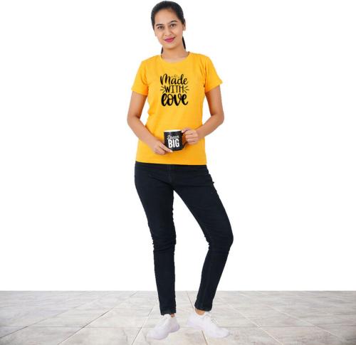 Vintage Dreams Vear Women Printed Pure Cotton Pack Of 1 T-Shirt