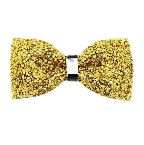 Leonardi Men Golden Rhinestone Bow Ties JioMart