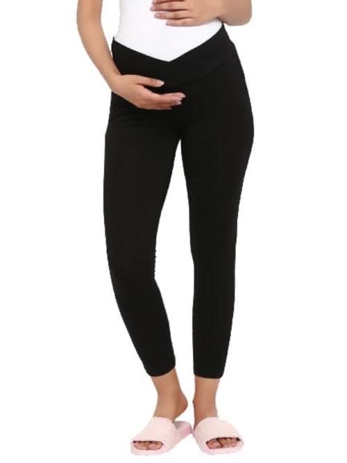 Pregnancy Prego Jegging Pants for Women of Black Color