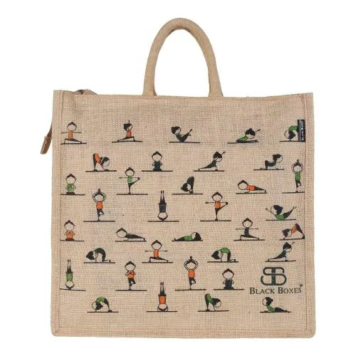 BLACKBOXES Big Eco Cotton Canvas Shopping Bags for Carry Milk Grocery fruits Vegetable with Reinforced Handles jhola Bag - Kitchen Essential (16x5.5x14.5-inches) (green)