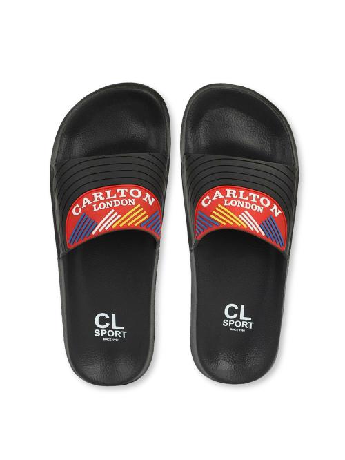 CL Sports Black Sliders for Men