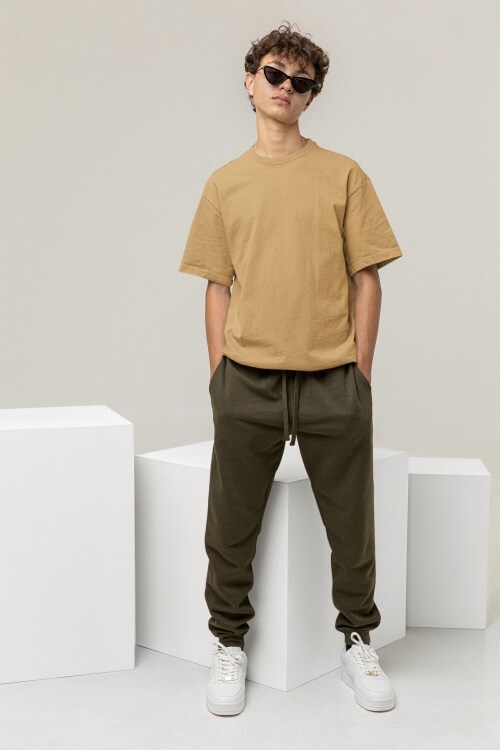 TIS Beige Oversized T-Shirt