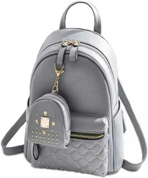 JAISOM Stylish Woman And Girls School College bag 10 L Backpack (Grey)