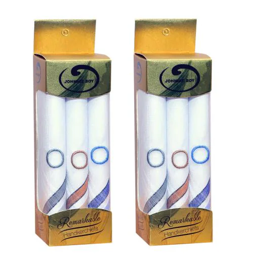 Johnnie Boy handkerchief for men & boys with monogram/embroidered 