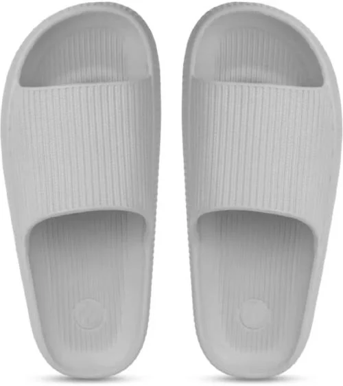 TRACES Men's Slide Grey Boats Sandals/Slide Comfort Lightweight Beach Shoes with Adjustable Strap (3)