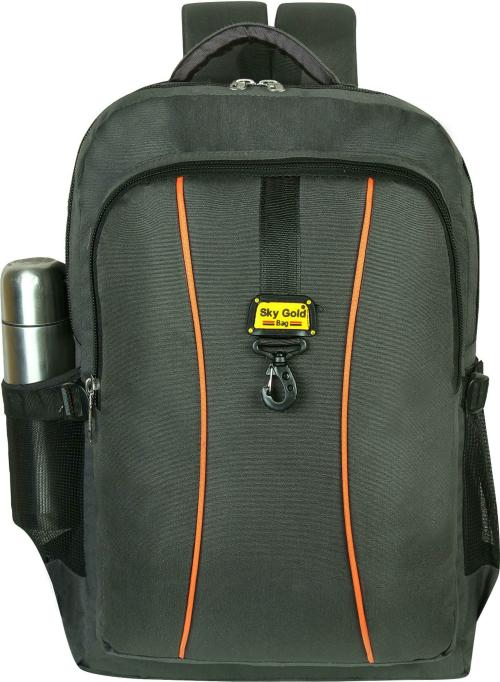 Sky Gold Grey Denim College Casual Backpack, 80 L