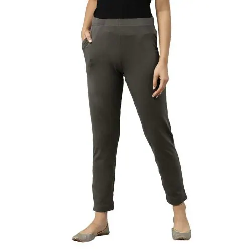 Go Colors Store Women Grey Cotton Pants (XXL)