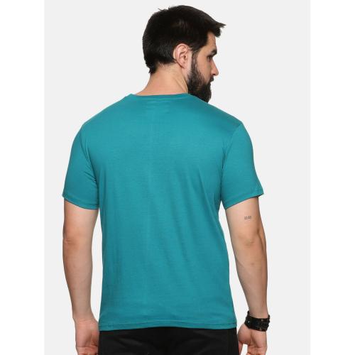 Bolder Mens Printed Premium Green Round Neck T-shirt
