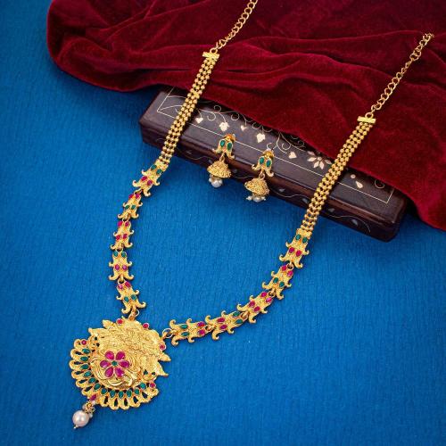 Buy Sukkhi Lovely Gold Plated Colour Stone Short Necklace Set For Women