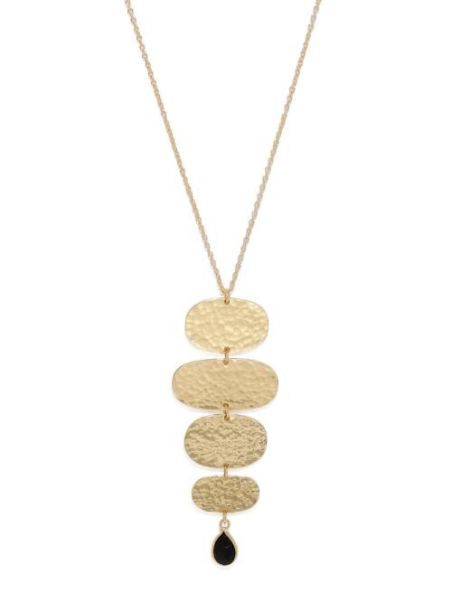 Buy Jq By Ayesha Gold Brass GoldPlated Long Pendant Necklace For Women