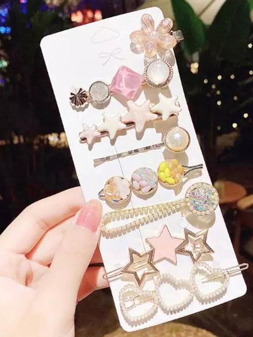 Jewels Galaxy Multi Designs Pearl Hair Clips Jewellery For Women JioMart