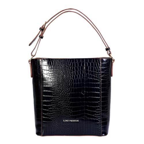 Lino Perros Womens Black Hobo Bag