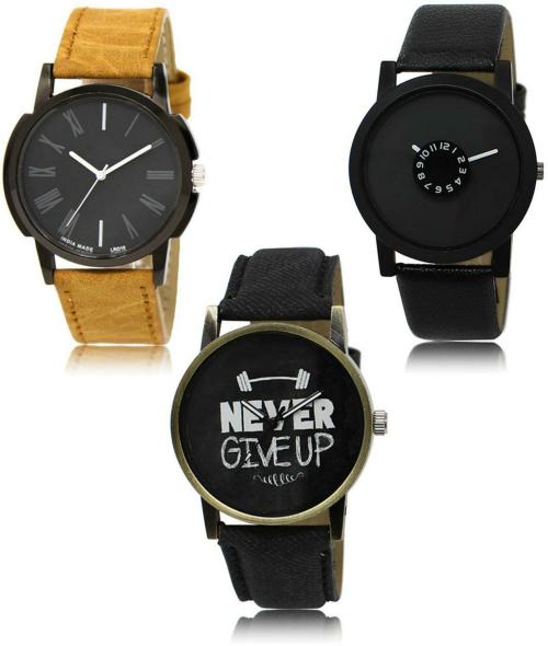 RED ROBIN Black Dial Black Strap Ana digi Watch For Men - (LR-19-25-27)