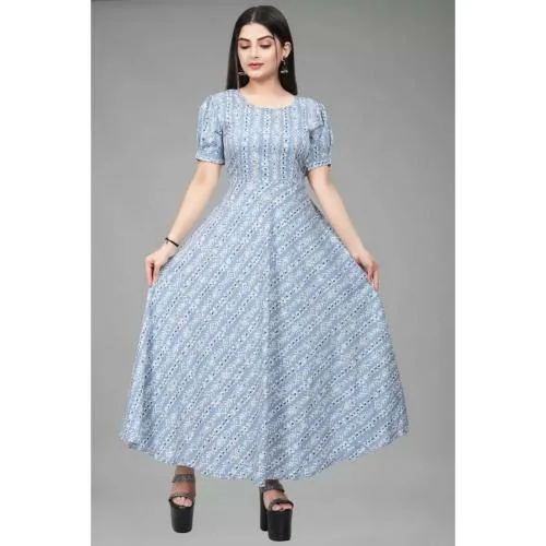 DDDRS FASHION Women Maxi Blue Dress