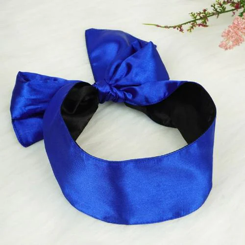 SONEEV MART Adjustable Satin Blindfold/Eye Cover/Sleep Mask/Satin Eye Covers for Couple,Travel, Nap, Meditation(PACK OF 1)