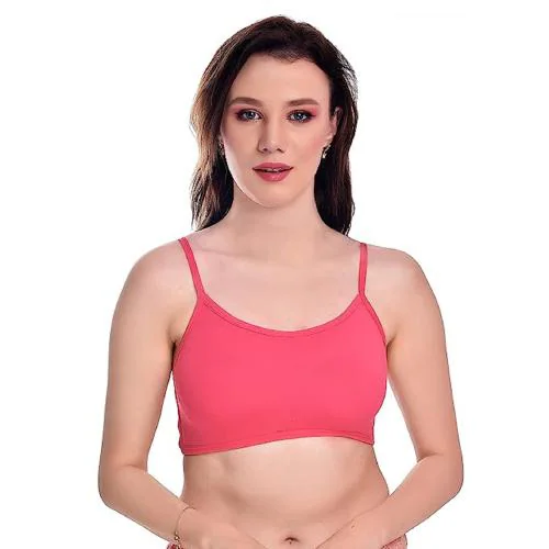MIXCART Stylish Comfortable Regular 6 Straps Bra for Women's and Girls Full Coverage Everyday Wear 6 Strap Bra ( Pack Of 2 ) , Pink